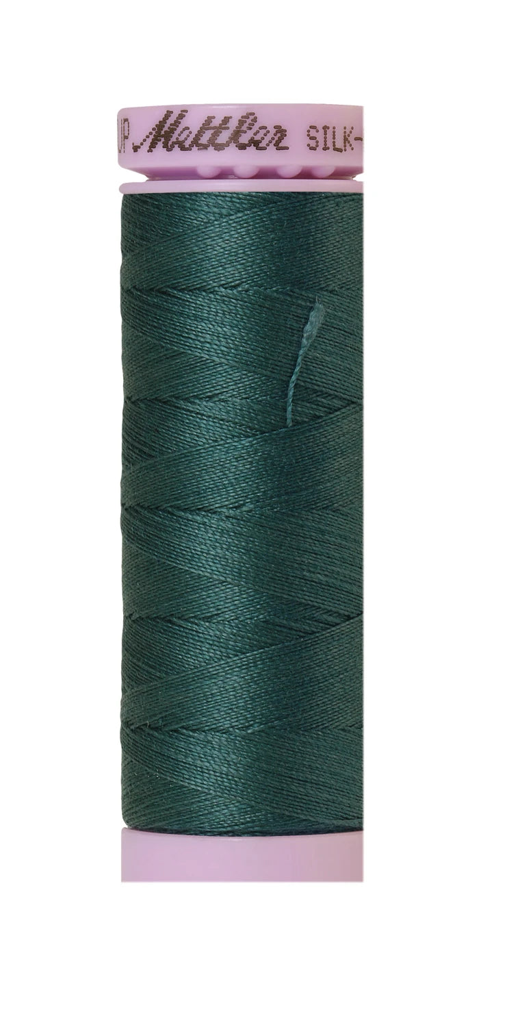 Silk-finish 50wt Solid Cotton 164yd Shaded Spruce