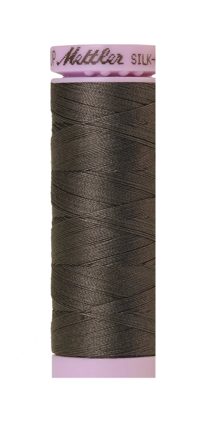 Silk-finish 50wt Solid Cotton 164yd Dark Charcoal