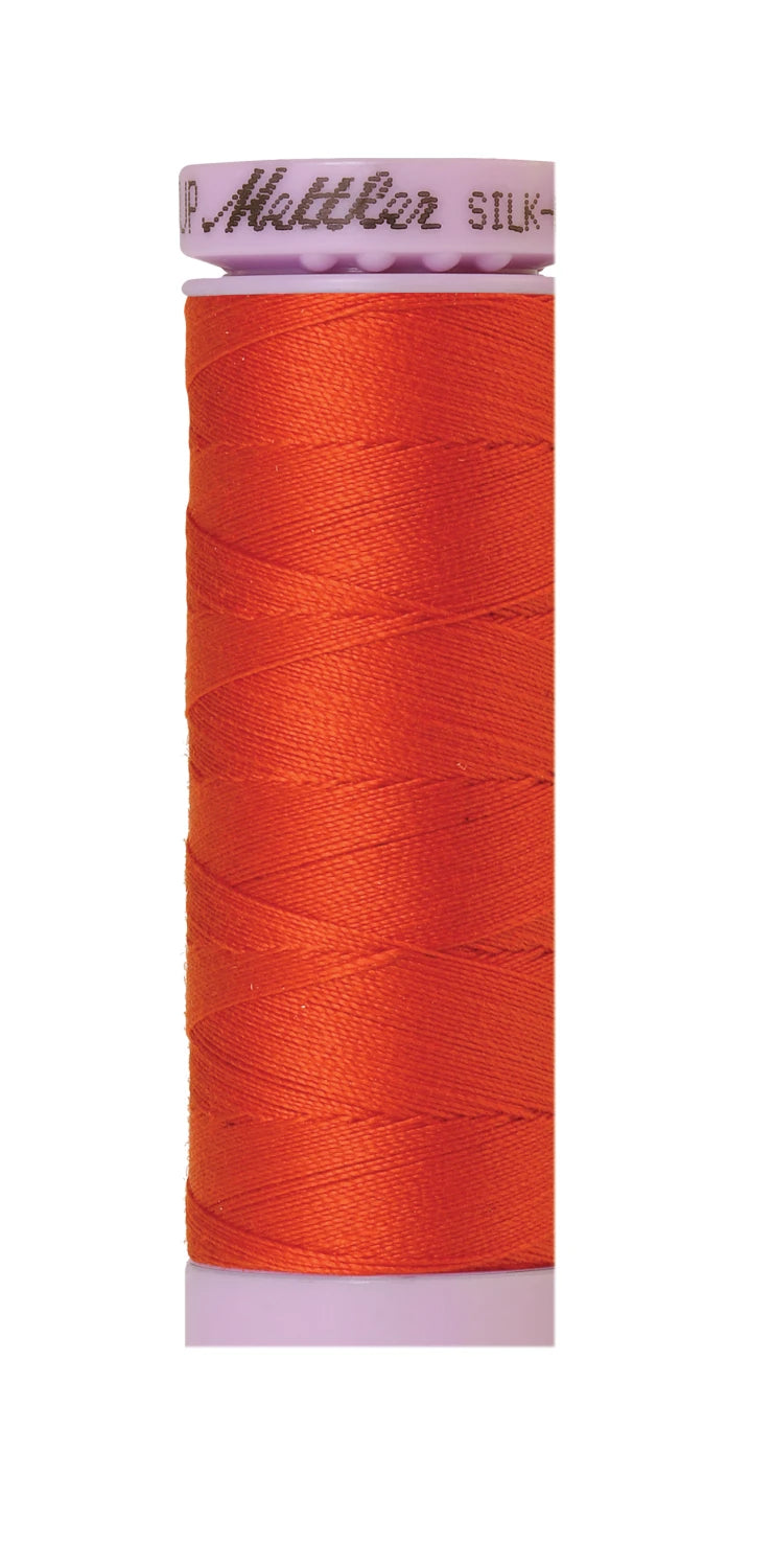 Silk-finish 50wt Solid Cotton 164yd Paprika