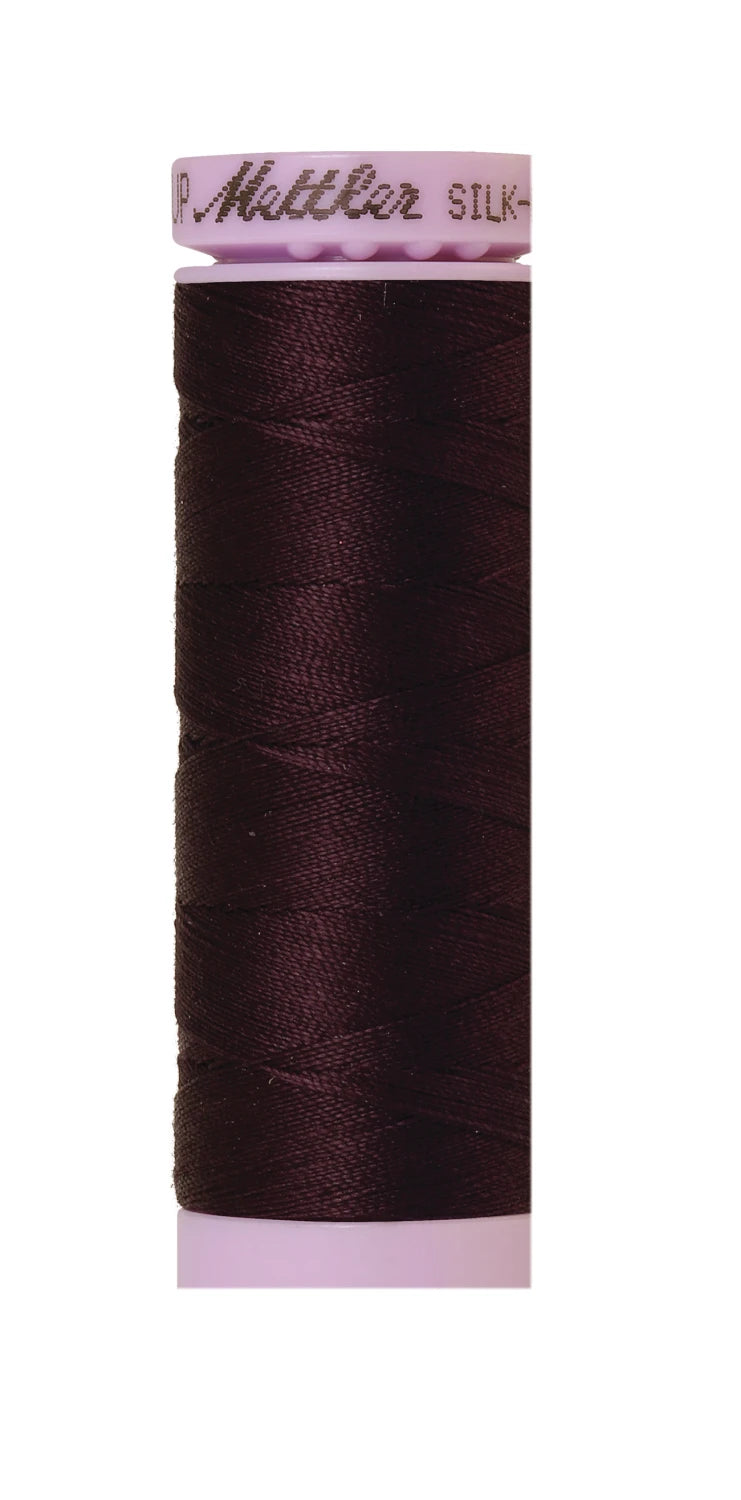 Silk-finish 50wt Solid Cotton 164yd Plum