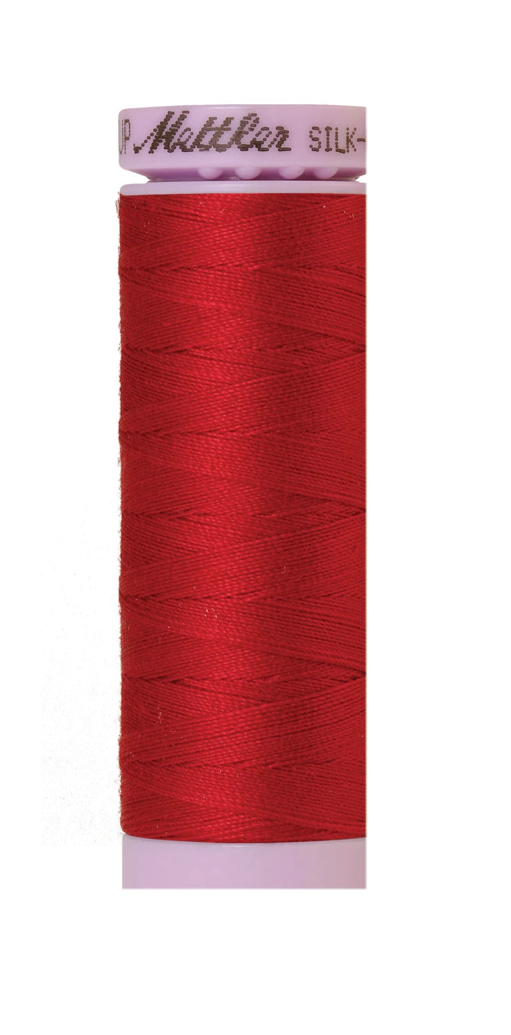 Silk-finish 50wt Solid Cotton 164yd Country Red