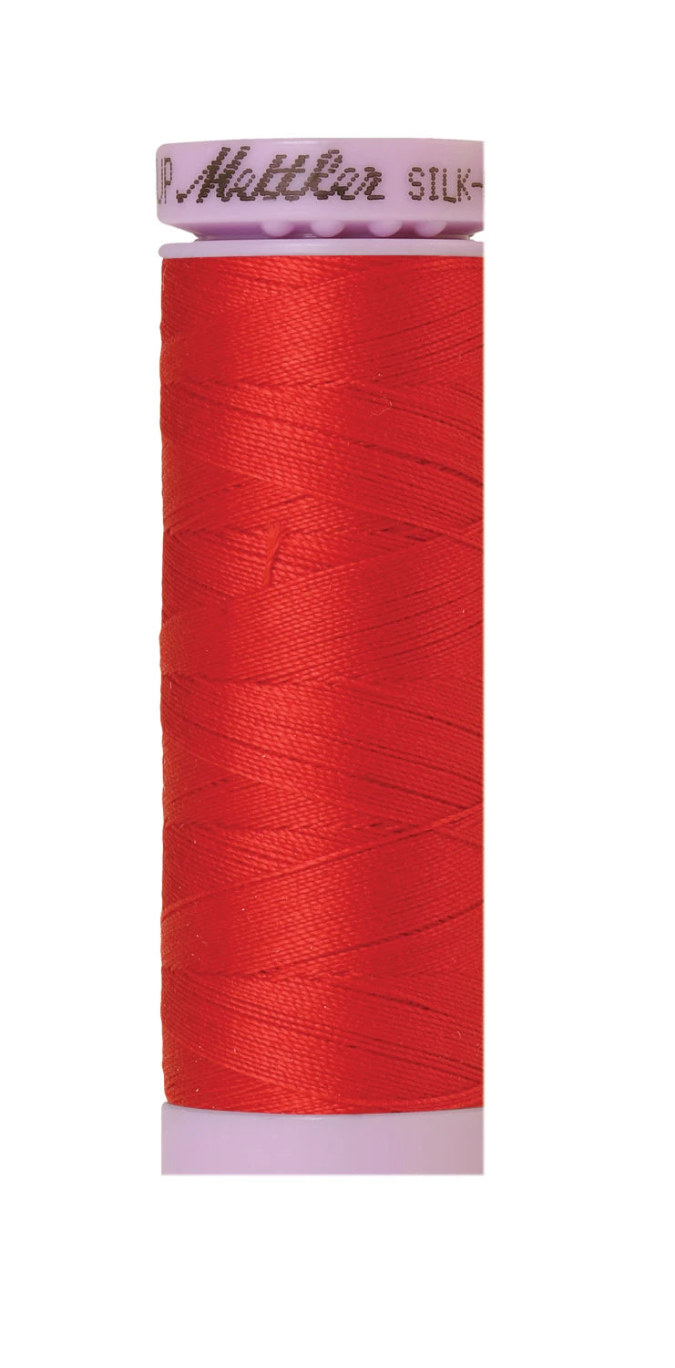 Silk-finish 50wt Solid Cotton 164yd Hibiscus