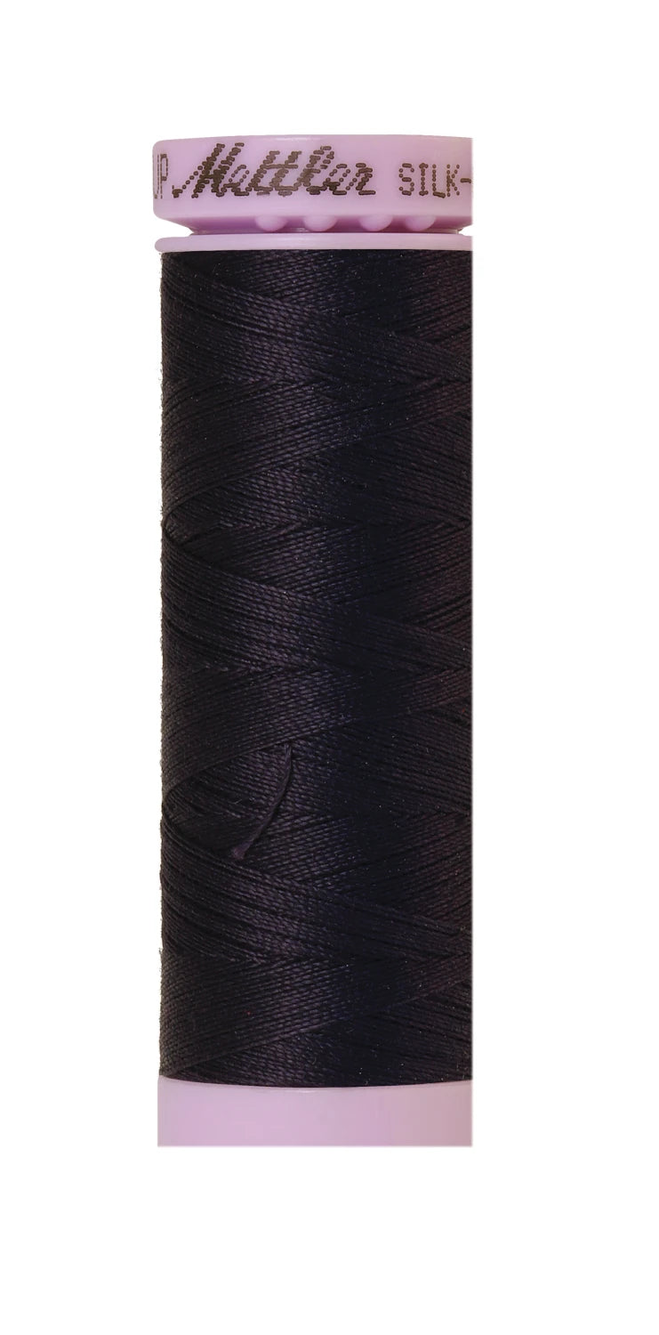 Silk-finish 50wt Solid Cotton 164yd Evening Blue