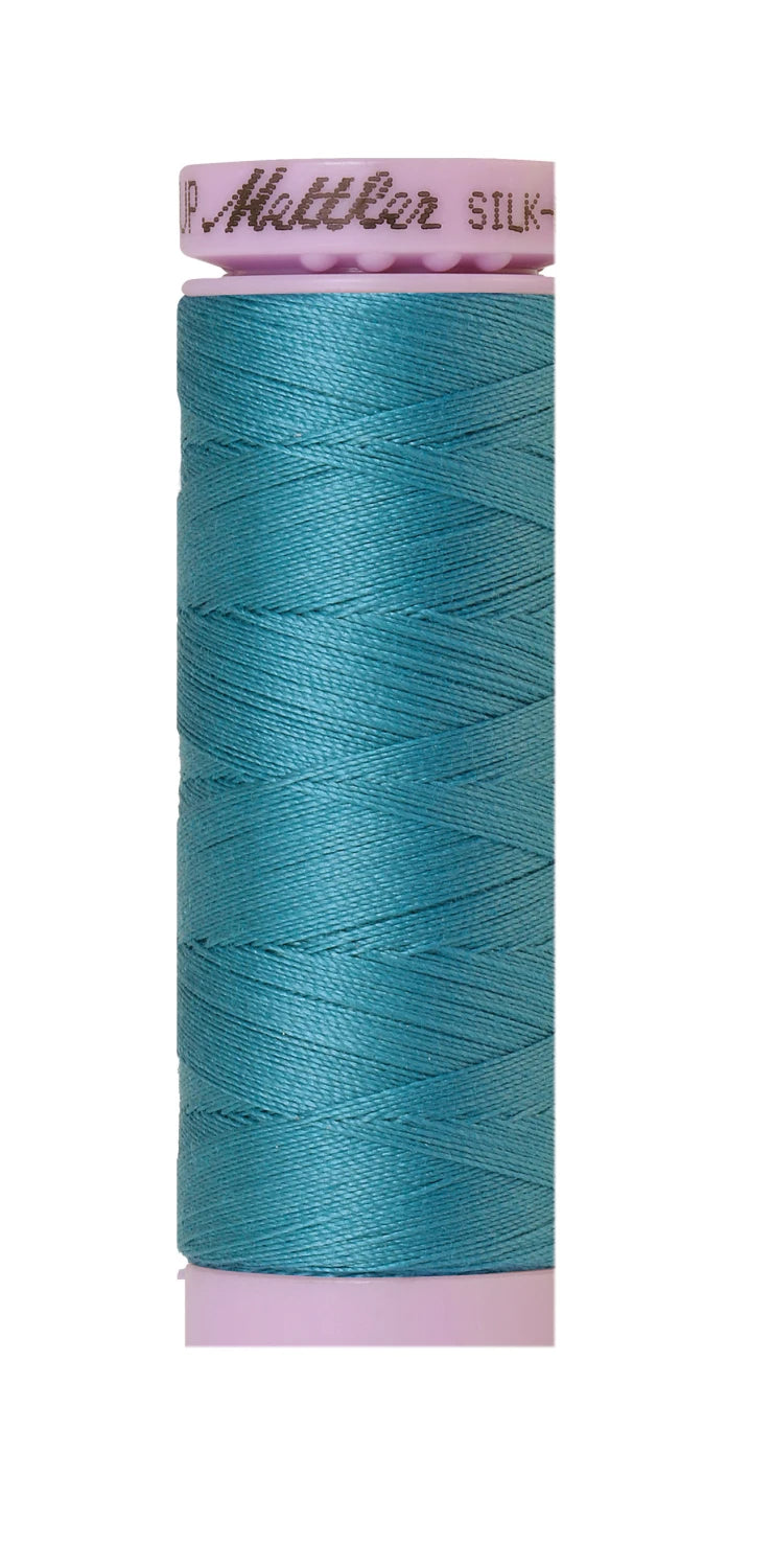 Silk-finish 50wt Solid Cotton 164yd Glacier Blue