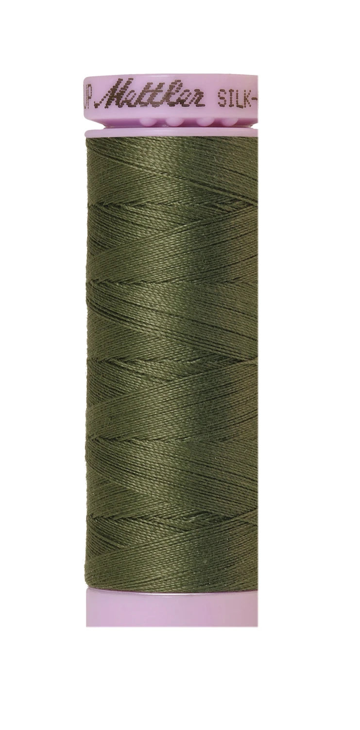 Silk-finish 50wt Solid Cotton 164yd Burnt Olive