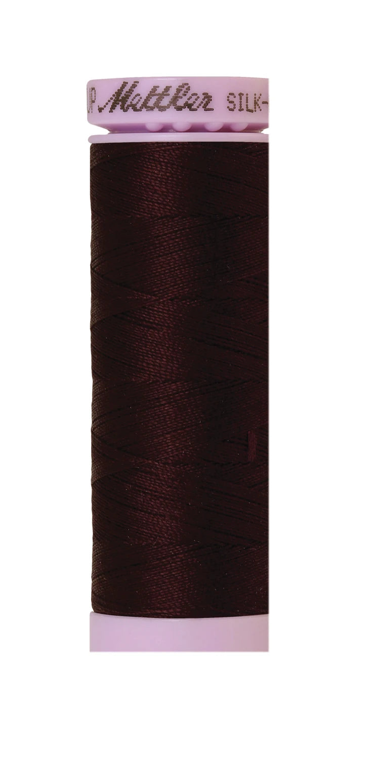 Silk-finish 50wt Solid Cotton 164yd Mahogany