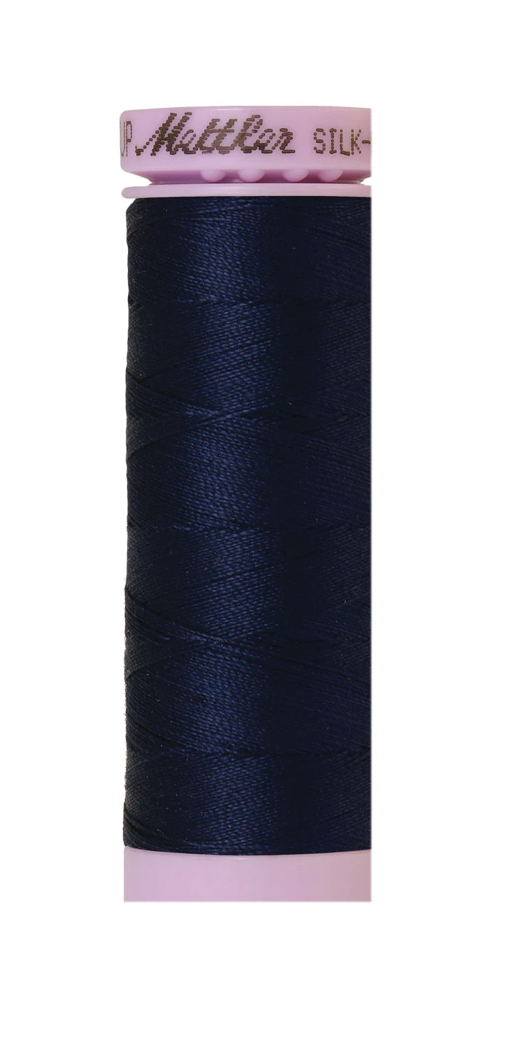 Silk-finish 50wt Solid Cotton 164yd Navy