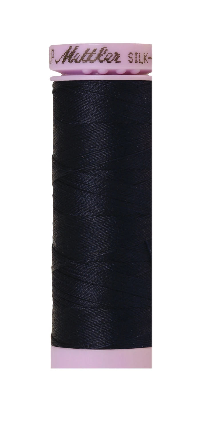 Silk-finish 50wt Solid Cotton 164yd Dark Blue