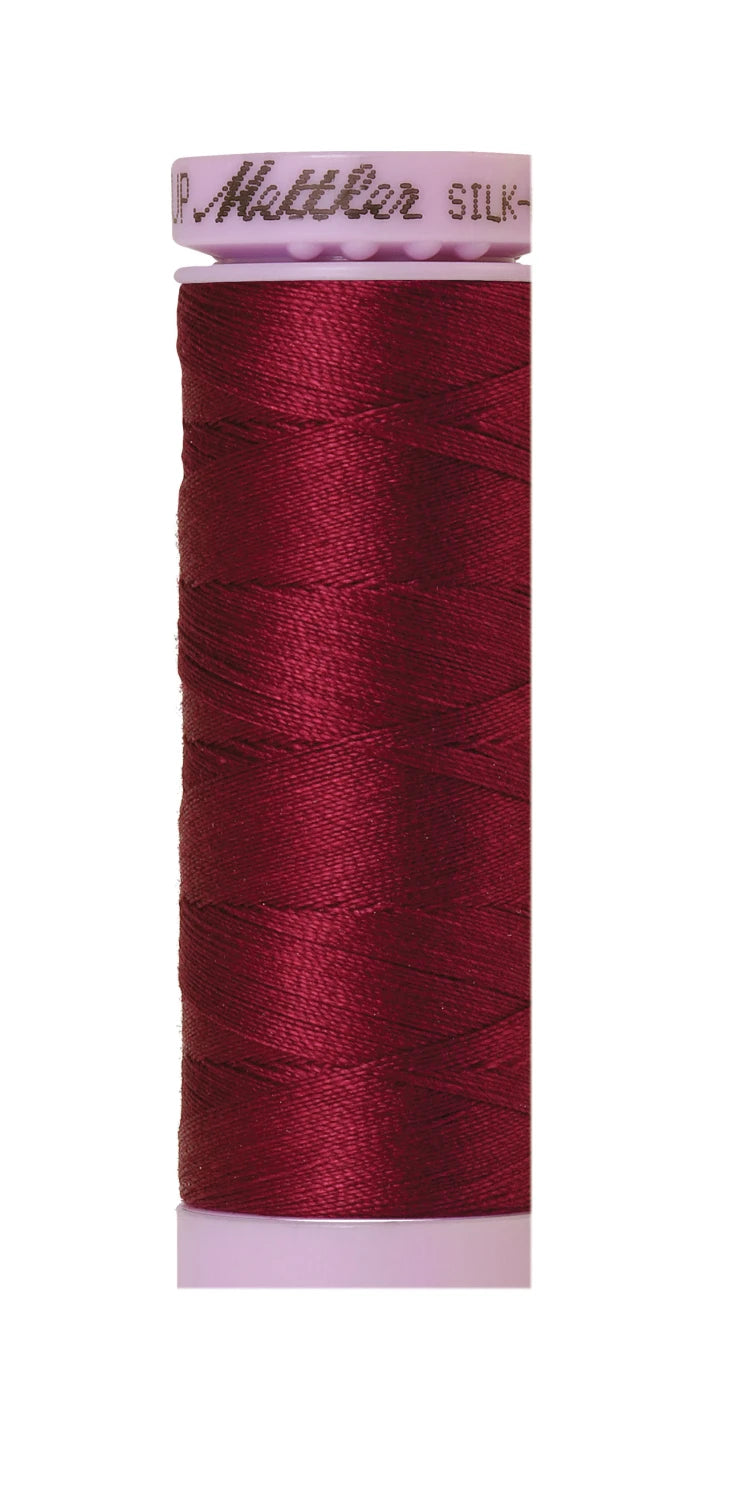 Silk-finish 50wt Solid Cotton 164yd Pomegranate