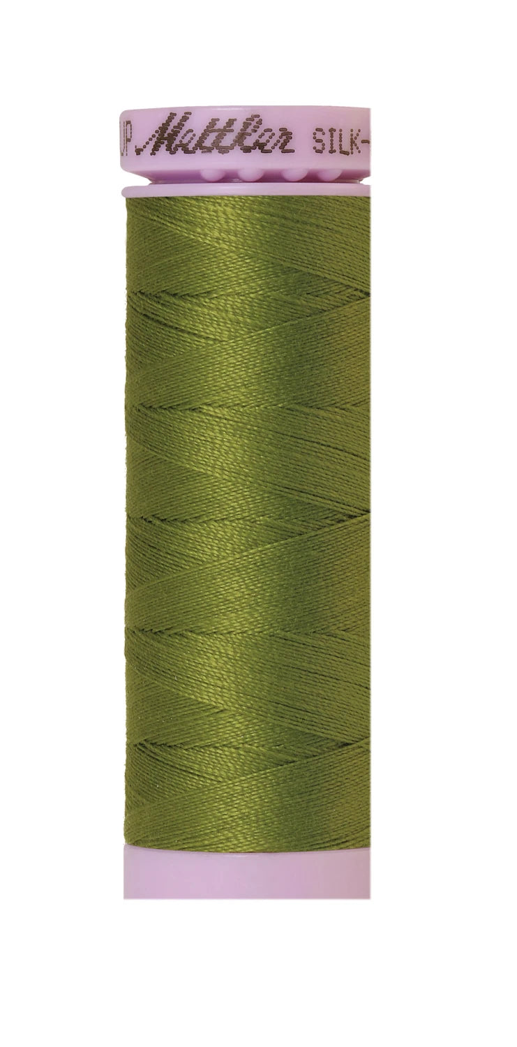 Silk-finish 50wt Solid Cotton 164yd Moss Green