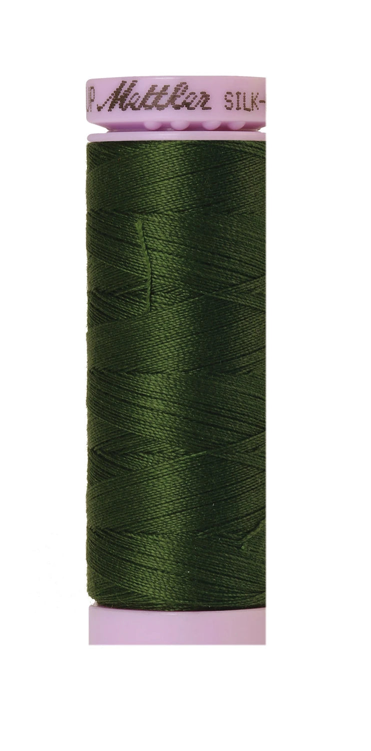 Silk-finish 50wt Solid Cotton 164yd Cypress