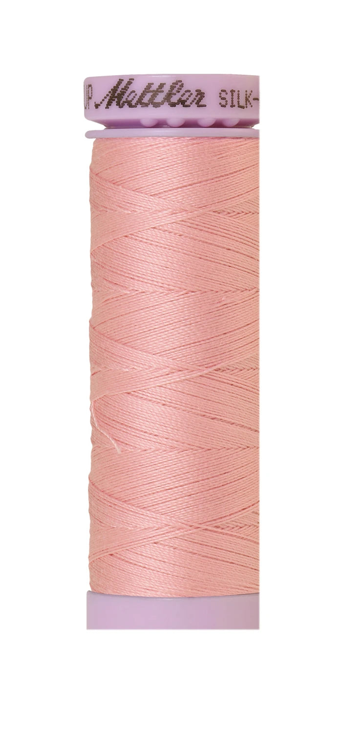 Silk-finish 50wt Solid Cotton 164yd Tea Rose