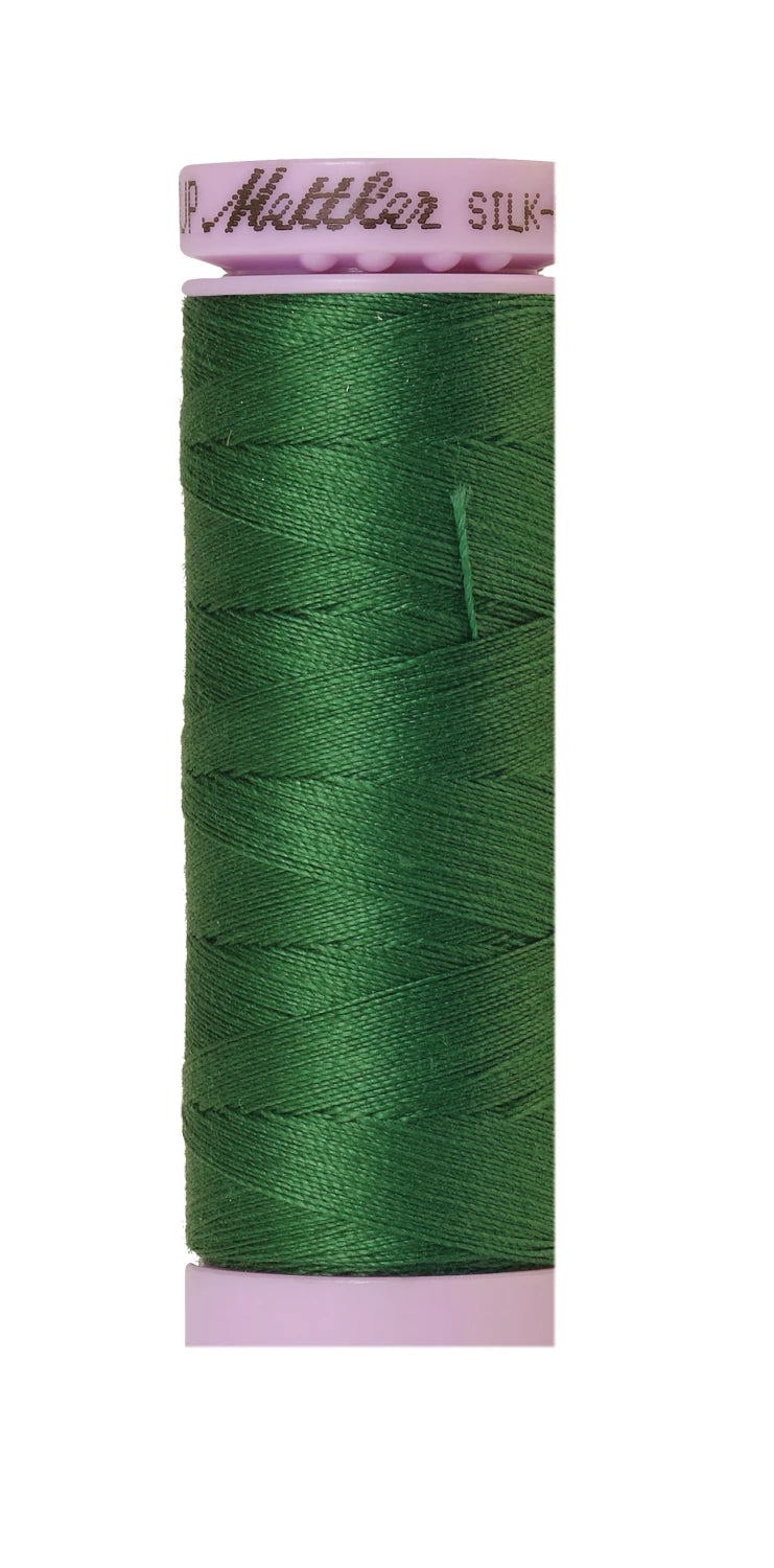 Silk-finish 50wt Solid Cotton 164yd Bright Green