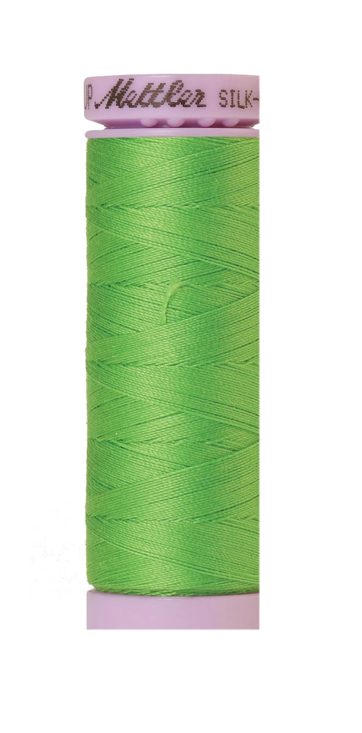 Silk-finish 50wt Solid Cotton 164yd Light Kelly