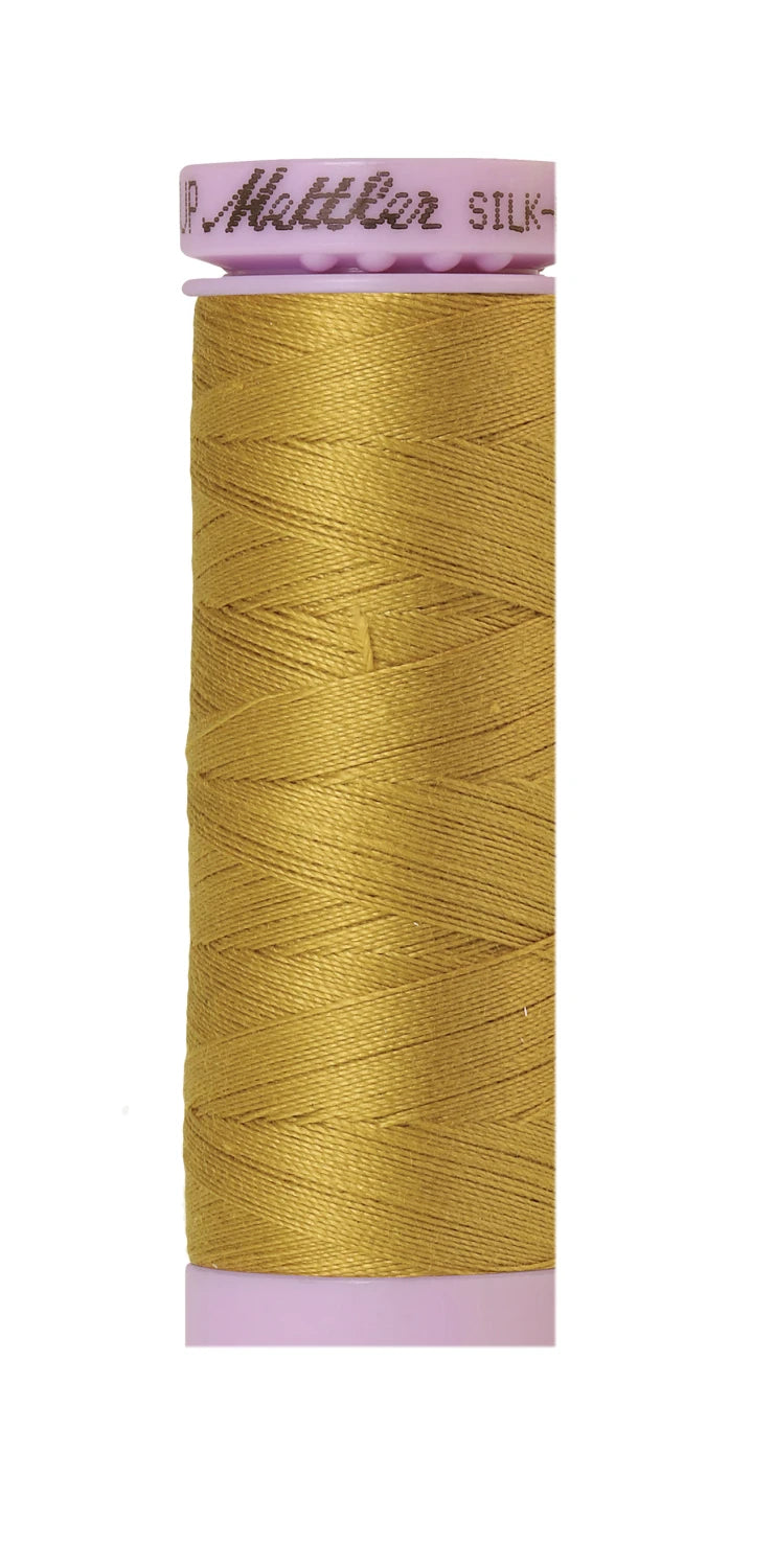 Silk-finish 50wt Solid Cotton 164yd Ochre