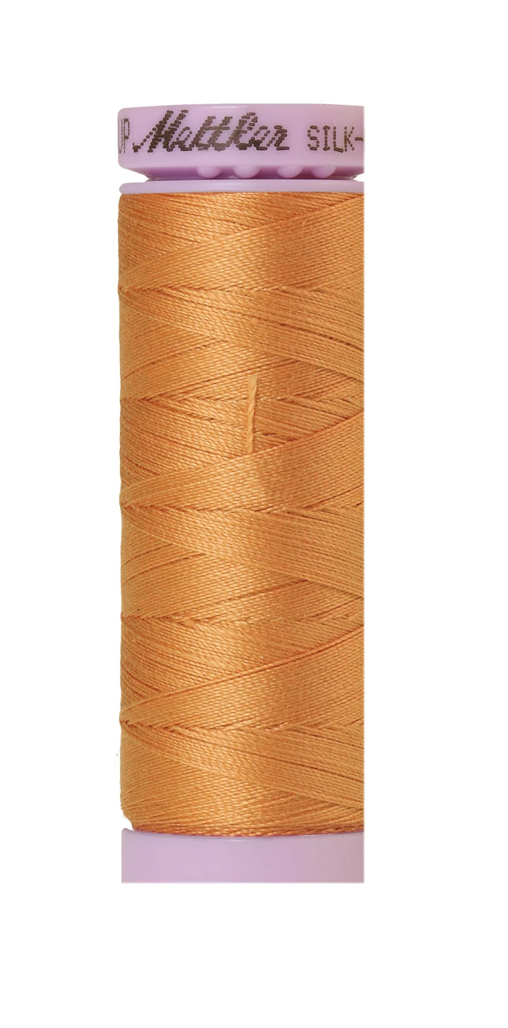 Silk-finish 50wt Solid Cotton 164yd Dried Apricot
