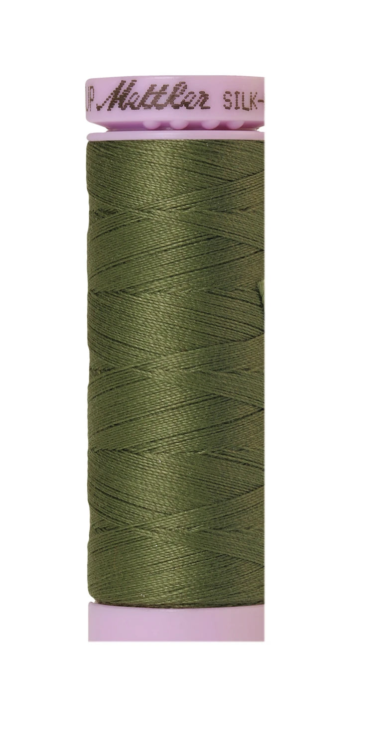 Silk-finish 50wt Solid Cotton 164yd Seagrass