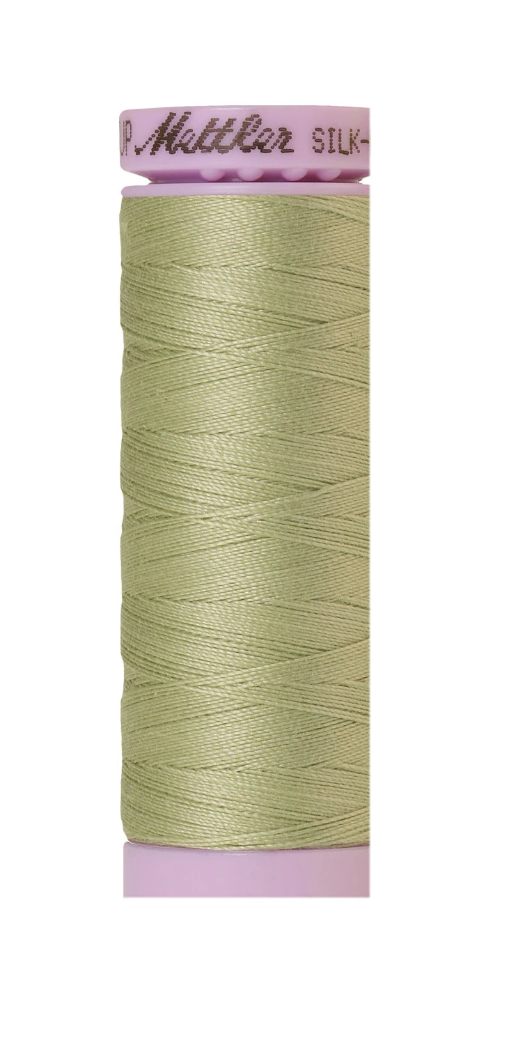 Silk-finish 50wt Solid Cotton 164yd Green Grape