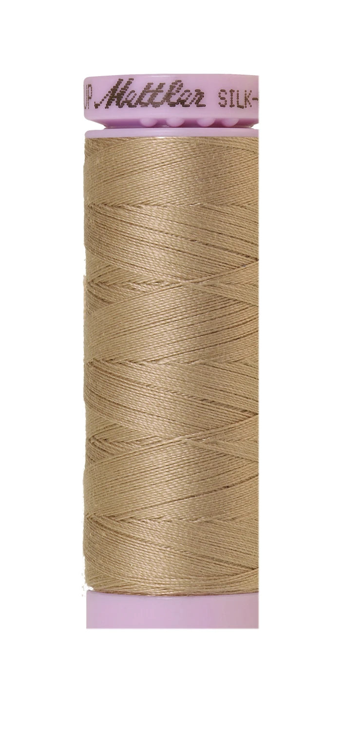 Silk-finish 50wt Solid Cotton 164yd Sandstone