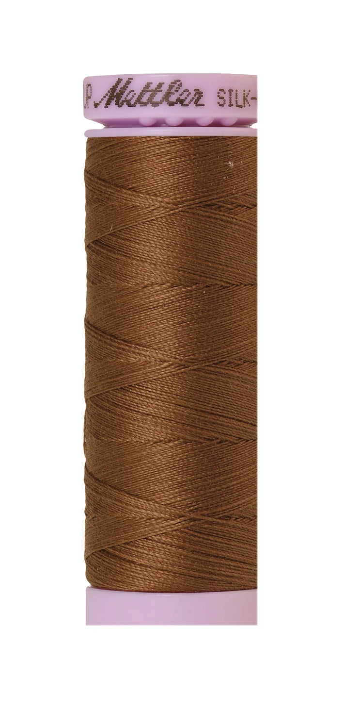 Silk-finish 50wt Solid Cotton 164yd Pecan
