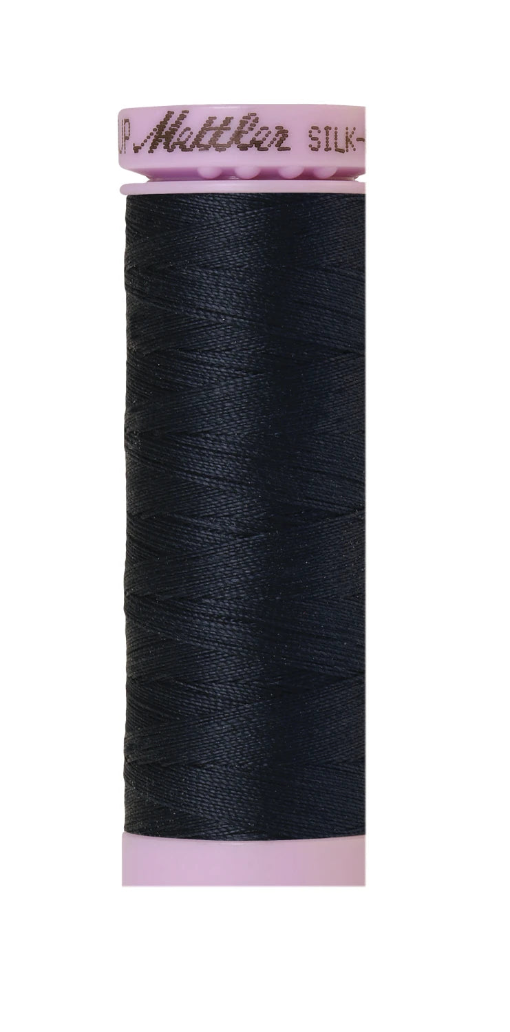 Silk-finish 50wt Solid Cotton 164yd Black Iris