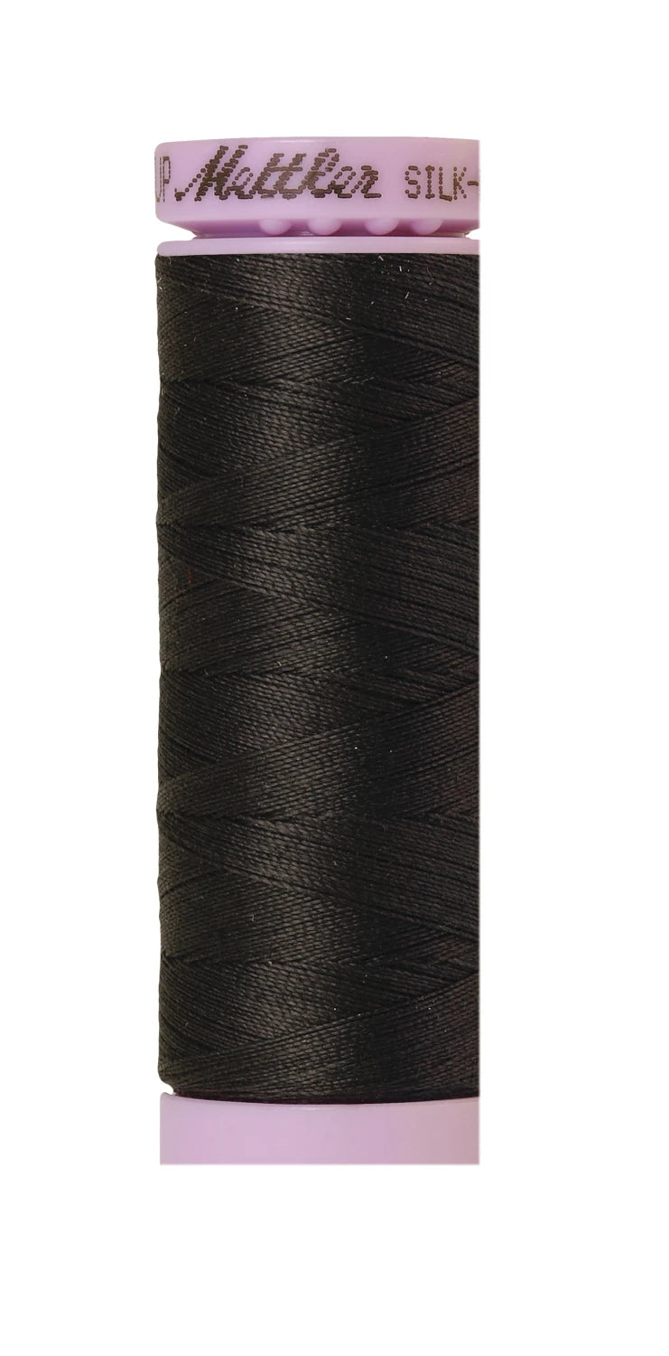 Silk-finish 50wt Solid Cotton 164yd Charcoal
