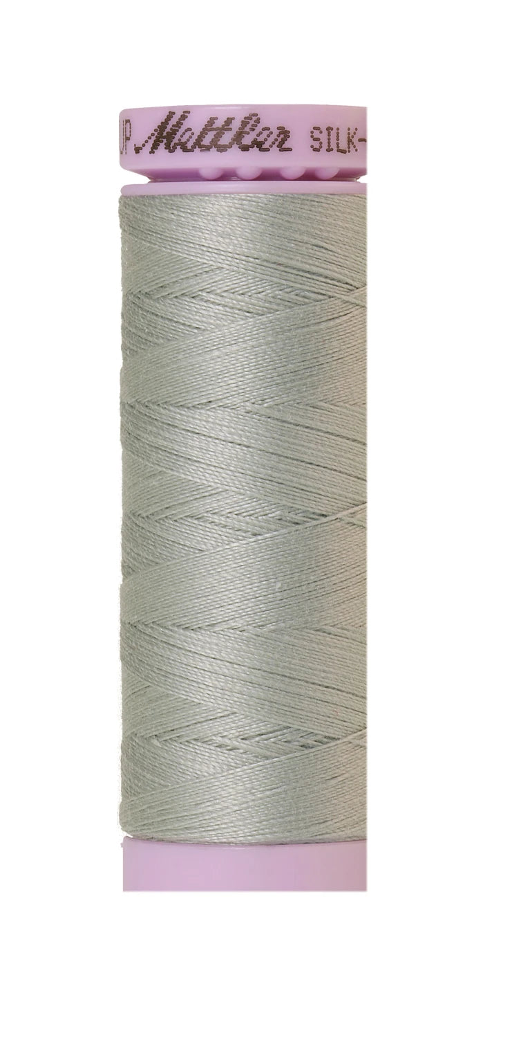 Silk-finish 50wt Solid Cotton 164yd Silvery Gray
