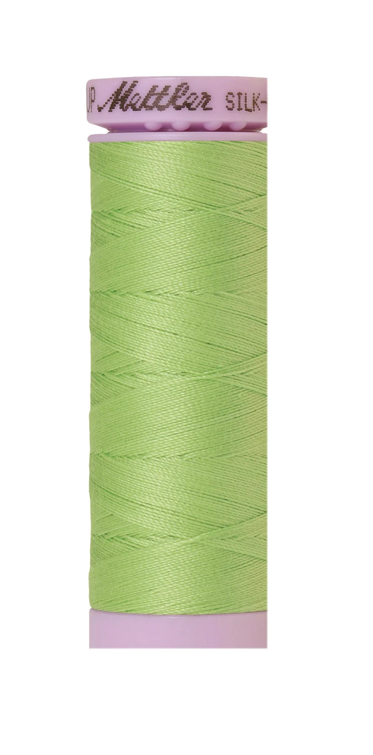 Silk-finish 50wt Solid Cotton 164yd Jade Lime
