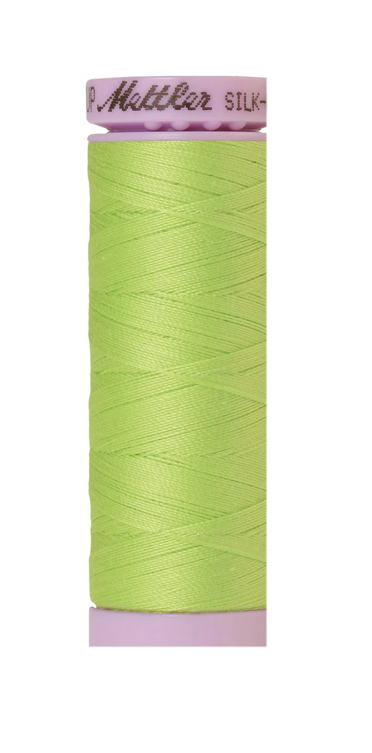 Silk-finish 50wt Solid Cotton 164yd Bright Lime Green
