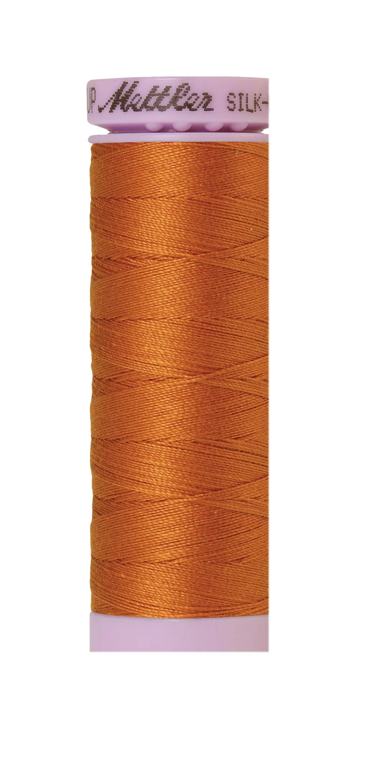 Silk-finish 50wt Solid Cotton 164yd Golden Oak