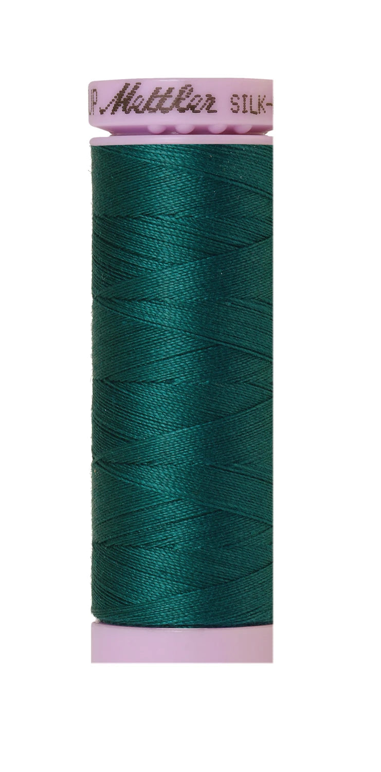 Silk-finish 50wt Solid Cotton 164yd Tidepool