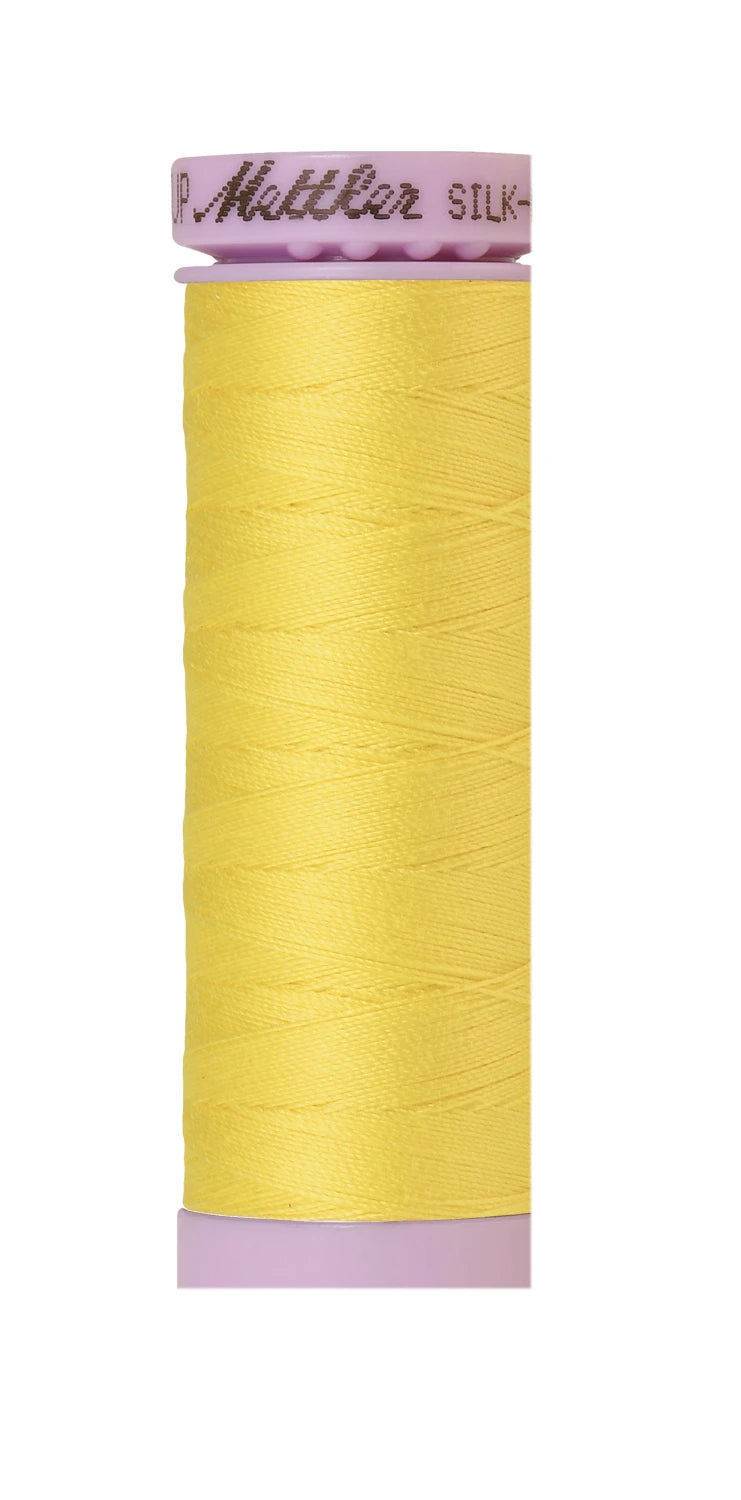 Silk-finish 50wt Solid Cotton 164yd Lemon Zest