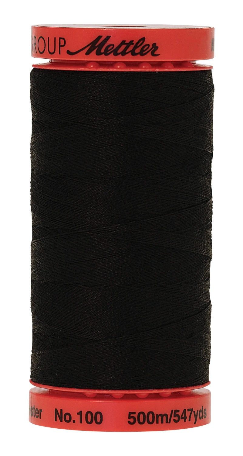 Metrosene Poly Thread 50wt 500m/547yds Black