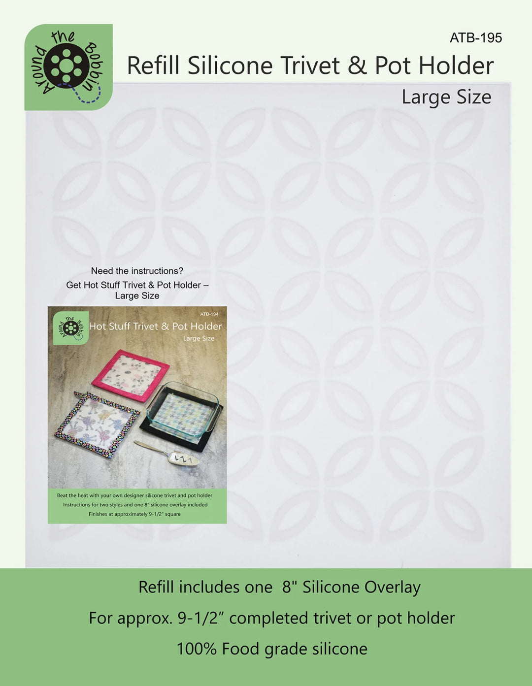 Refill Silicone Trivet and Pot Holder Large Size