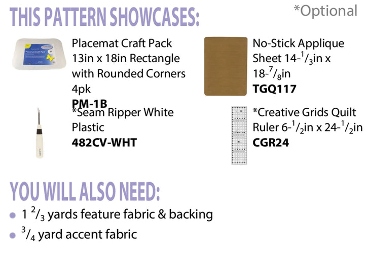Easy Peasy Placemats with Pockets