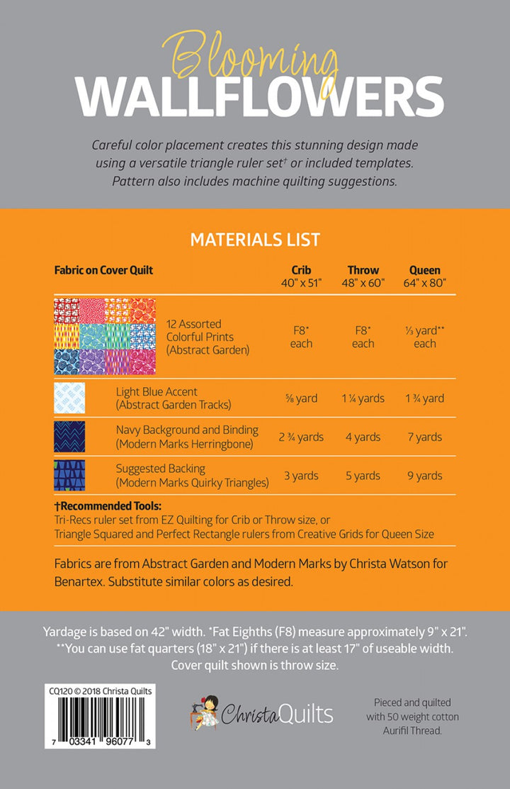 Blooming Wallflowers Christa Quilts