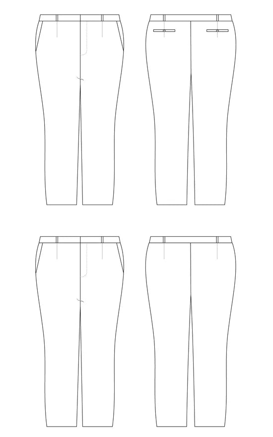Meriam Trousers Pattern, sizes 12-32