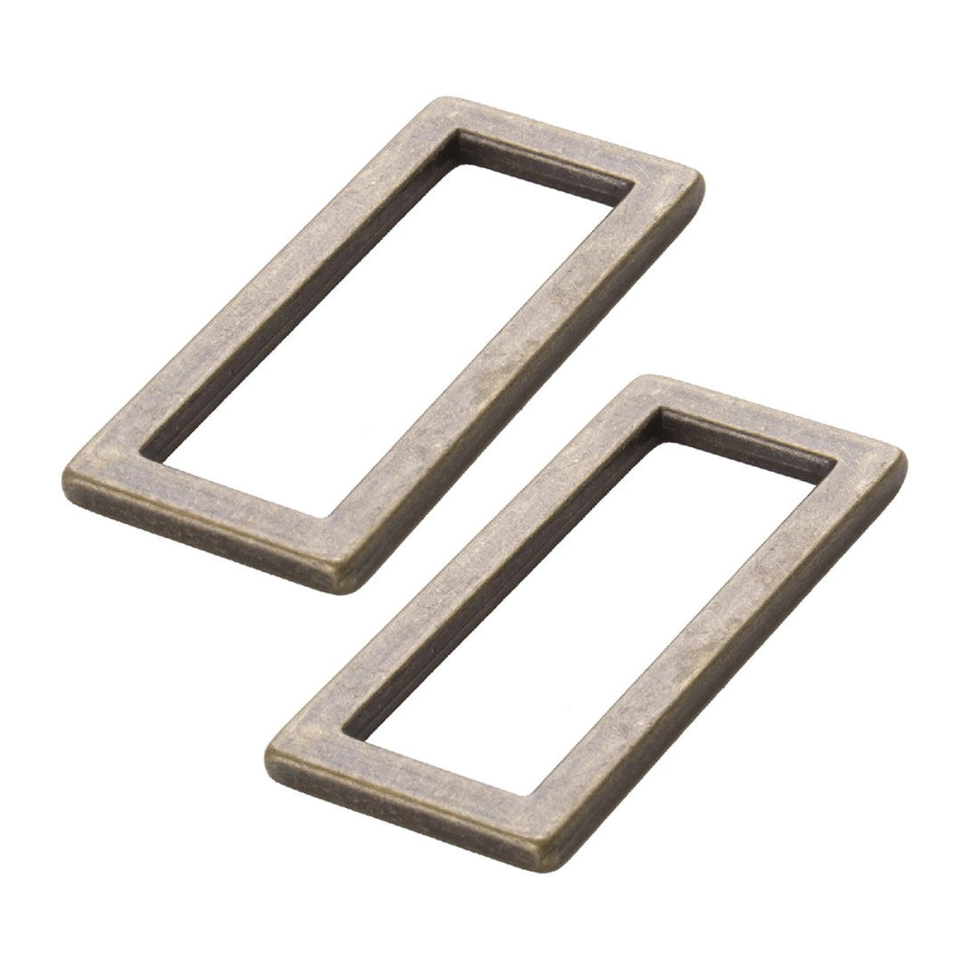 Rectangle Ring Flat 1 1/2in Antique