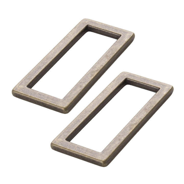 Rectangle Ring Flat 1 1/2in Antique