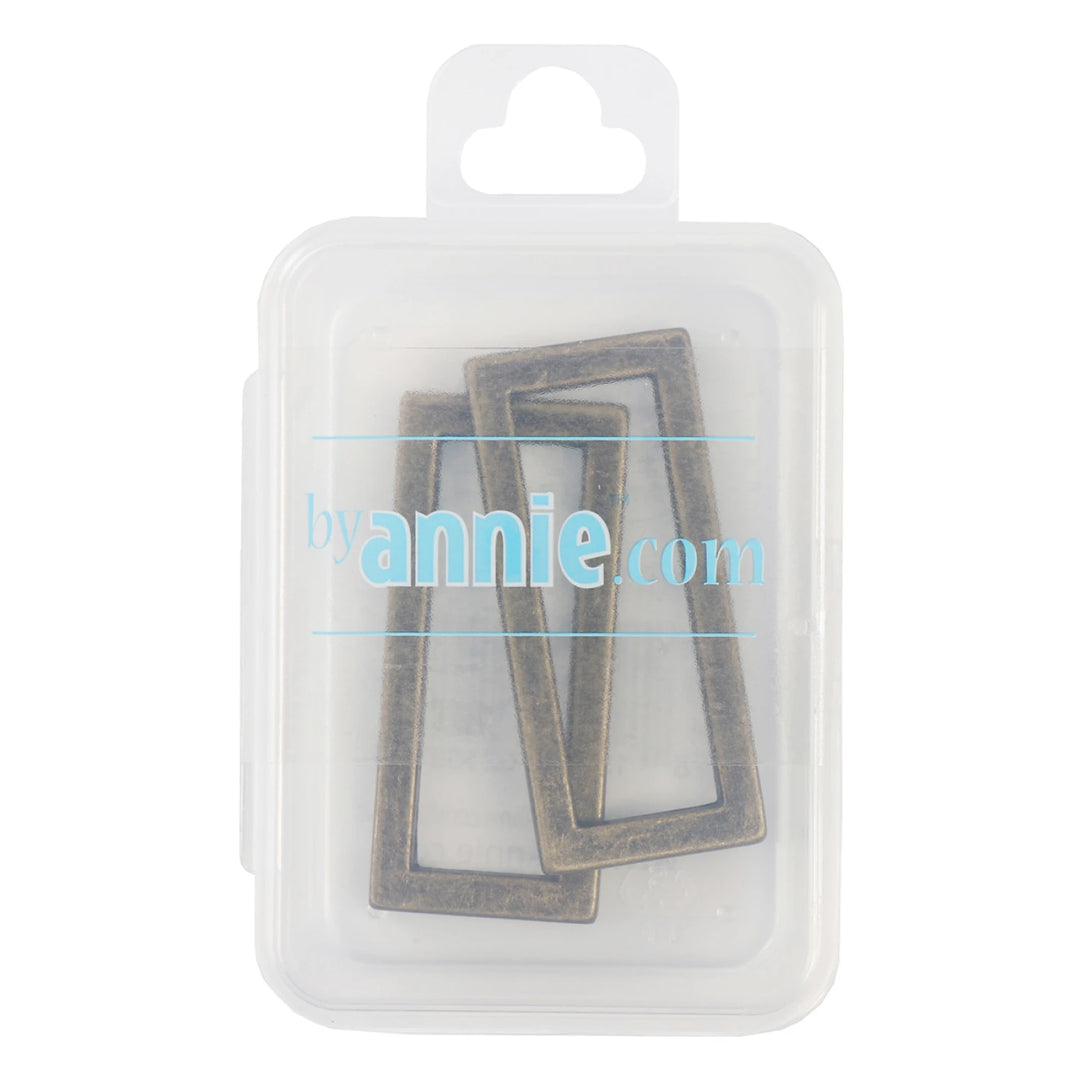 Rectangle Ring Flat 1 1/2in Antique