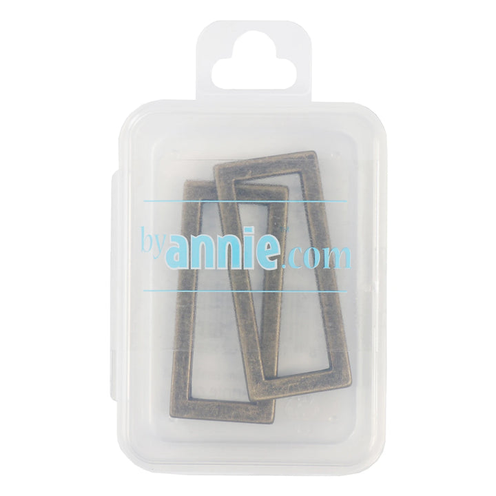 Rectangle Ring Flat 1 1/2in Antique