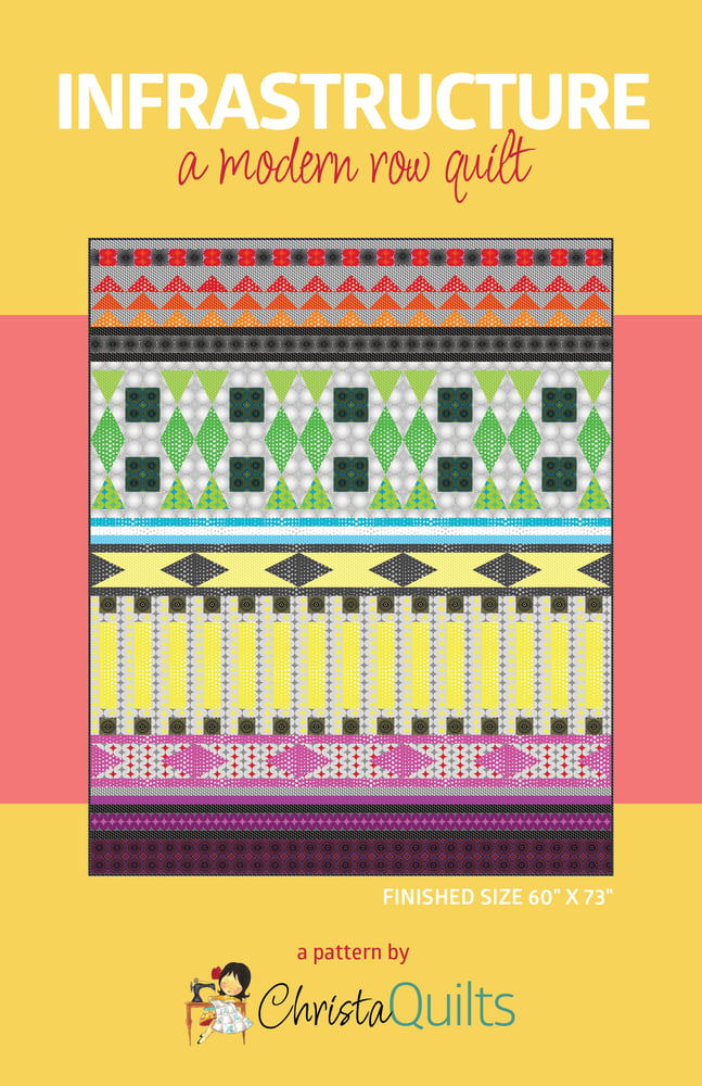Infrastructure A Modern Row Quilt