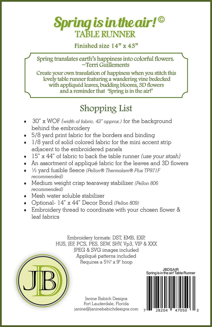 Spring Is In The Air Table Runner