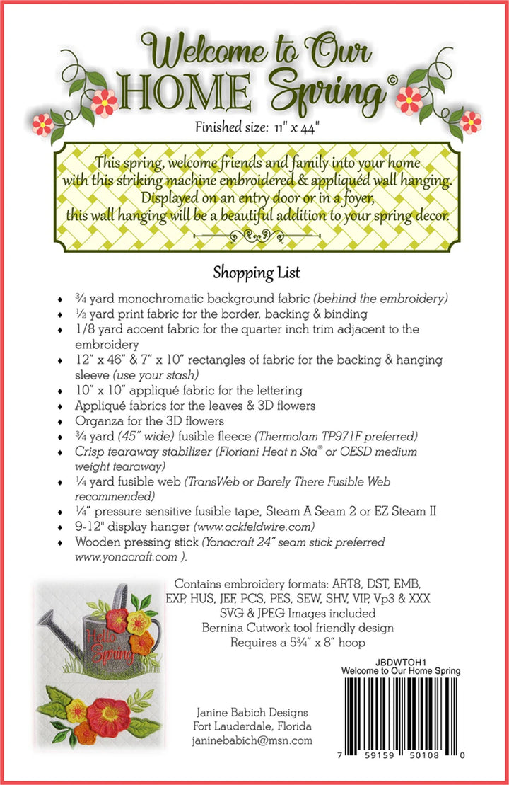 Welcome To Our Home Spring