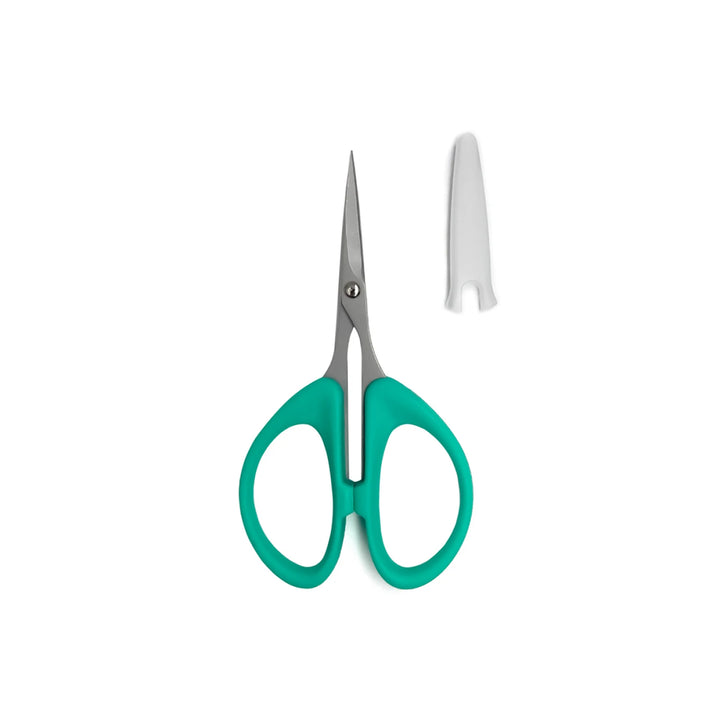 Perfect Scissors Green 4-3/16in Small Micro-Serrated Non-Slip Blade