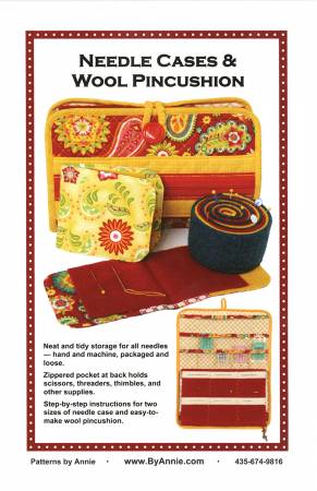 By Annie Needle Cases & Wool Pincushion