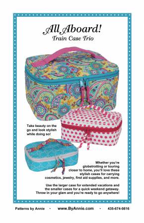 By Annie All Aboard Train Case Trio