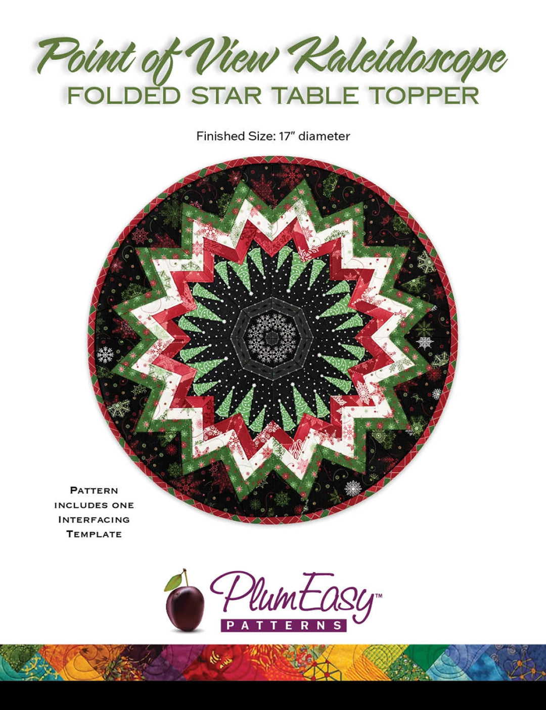 Folded Star Table Topper Pattern