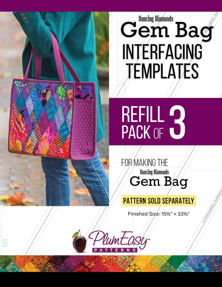 Dancing Diamonds Gem Bag Templates