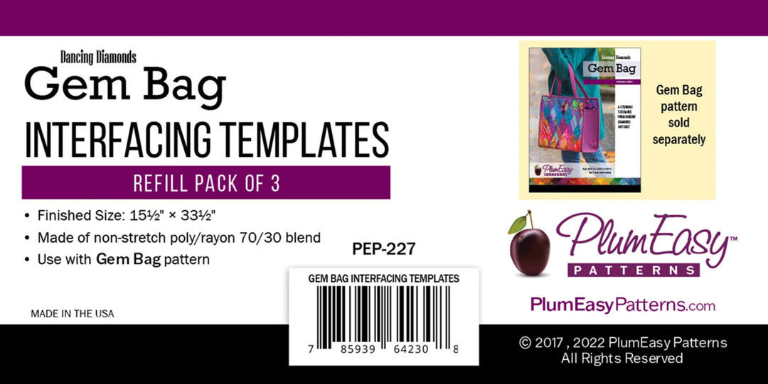 Dancing Diamonds Gem Bag Templates